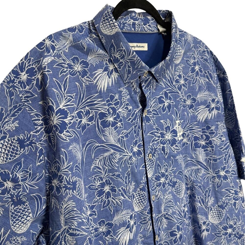 Los Angeles Dodgers Tommy Bahama Sport Tiki Luau Button-Up Shirt - Royal XXXL - Picture 7 of 9